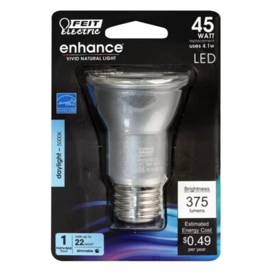 Feit Electric 45 Watt LED 5000K Daylight Dimmable Par 16 Flood Bulb - Image 1 of 2