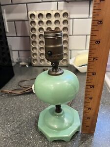 Vintage Jadeite Boudoir Lamp