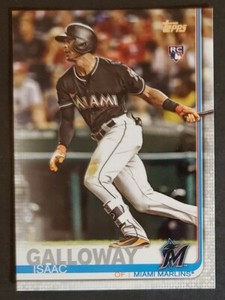2019 Topps #683 Isaac Galloway RC MARLINS Rookie baseball card NM/MT