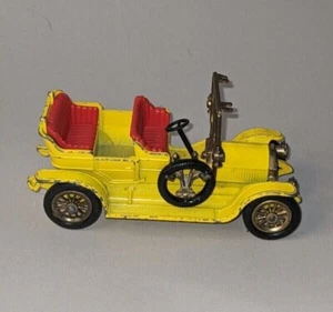 VTG Matchbox Models of Yesteryear 1907 Peugeot Diecast Toy Car Yellow - Picture 1 of 5
