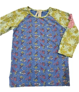 Baseball-T-Shirt Matilda Jane Größe 10 Secret Fields Tasche voller Posies Oberteil - Bild 1 von 5