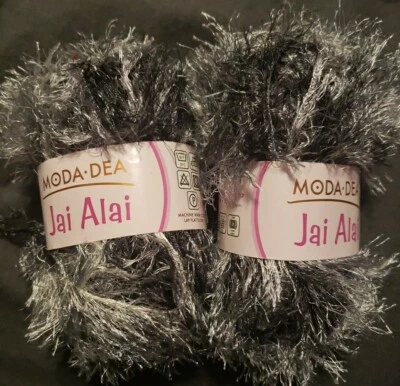 Two (2) Skeins Moda Dea Jai Alai - Gem Yarn Knit Crochet Full - Image 1 of 2