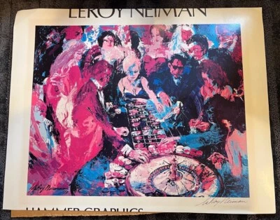 LEROY NEIMAN RULETA II SERIGRAFÍA ORIGINAL FIRMADA A MANO - CERTIFICADO. DE AUTENTICIDAD Foto 1 de 4