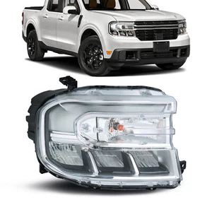 Conjunto de faros delanteros para Ford Maverick Lariat 2022-2024 diestro lente transparente única - Imagen 1 de 11