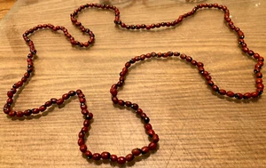 Vintage Very Rare 1970's Beautiful 65 Inc Hand Made Bean Necklace & gift added - Picture 1 of 2