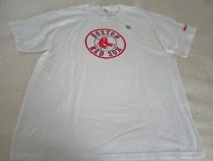BOSTON RED SOX WHITE/RED T-SHIRT - SIZE XL - FRUIT OF THE LOOM - COCA COLA-2011 - Picture 1 of 8