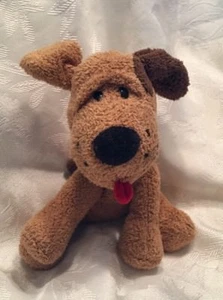 Russ SNAPS Welpe Hund Plüsch braun rote Zunge Sitzsack Mini 5 Zoll #23205 - Bild 1 von 4