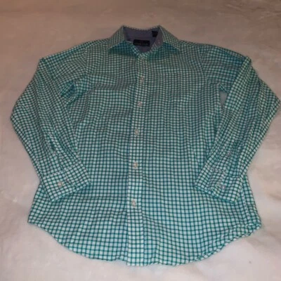 Camisa Abotonada A Cuadros Verde Blanco Club Clase Juvenil Talla 12 Foto 1 de 4