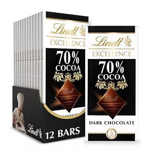 Barra de chocolate negro EXCELLENCE 70 % cacao, caramelo de chocolate negro, 3,5 oz. (Pack de 12) - Imagen 1 de 11