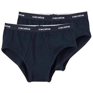 Ceceba 2 Pack Plus Size Stretch Brief Navy - Picture 1 of 1