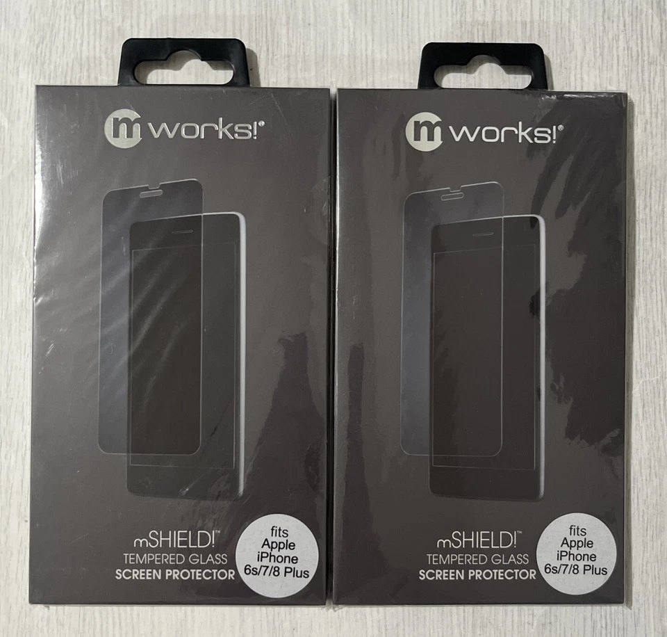 2-Pack mWorks mShield Tempered Glass Screen Protector For iPhone 6s/7/8 Plus - Image 1 of 1