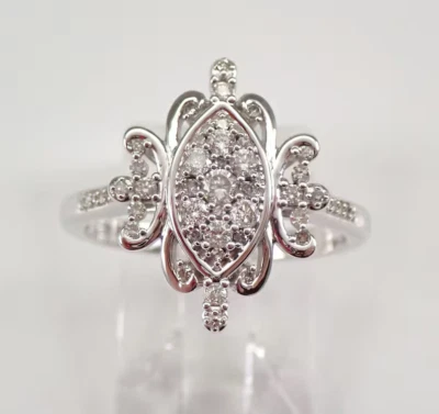 Anillo de boda con racimo de moissanita real de corte redondo de 2 quilates p... - Imagen 1 de 4