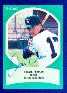 Travis Fryman Rookie AUTO 1990 ProCards #30 Autograph RC Tigers 5 Time All Star - Picture 1 of 2