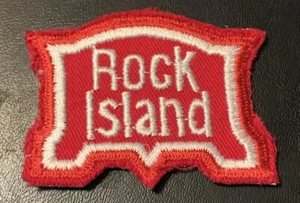 Rock Island Railroad Patch Unused Red White 2.75" x 2" - Picture 1 of 1