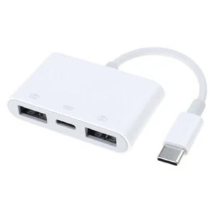 USB 3.0 2.0 TypeC Hubs 3 In 1 Multi-port Docking Station Splitters Adapters - Afbeelding 1 van 8