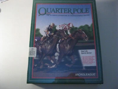 Quarter Pole new sealed PC game 3.5" disks Microleague 1993 - Image 1 of 2