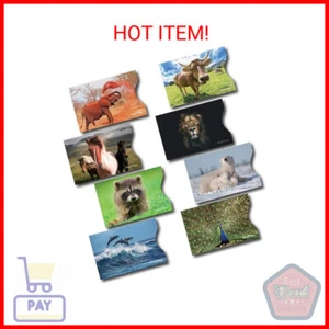 8 RFID Blocking Sleeves, Credit Card Protector, Anti-Theft Credit Card Holder, w - Picture 1 of 2
