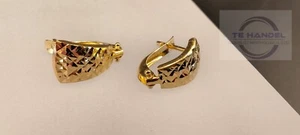 585 14 K Gold Gelbgold Ohrringe Ohrschmuck Ohrstecker 1,2 g #406 - Bild 1 von 5