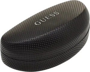 NEW GUESS BLACK SUNGLASSES CASE AUTHENTIC EYEWEAR w/ CLOTH - Picture 1 of 2