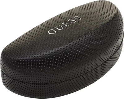 NEW GUESS BLACK SUNGLASSES CASE AUTHENTIC EYEWEAR w/ CLOTH - Image 1 of 2