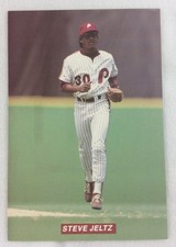 1989 Philadelphia Phillies Team Issue TastyKake Photo Card-Steve Jeltz