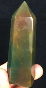 125g NATURAL Beautiful Blue Aquatic Agate Quartz Crystal POINT HEALING ip0283 - Picture 1 of 11