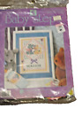 Gingham Pup And Calico Kitten Cross Stitch Kit Birth Record New 9X12 Baby Steps