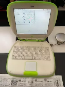 Coque iBook G3 466 MHz 320 Mo/20 Go/DVD clé Lime Beauty Apple rare testée - Photo 1/19