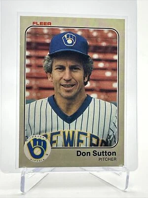 Tarjeta de béisbol Fleer Don Sutton 1983 #47 casi nueva-como nueva envío gratuito Foto 1 de 3