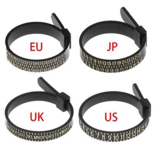 Medidor de anillo medidor herramienta de medición Reino Unido/Estados Unidos/UE/JP tamaño de dedo para joyería joyería joyería - Imagen 1 de 19