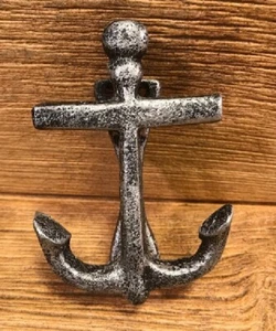Golpeador de puerta de anclaje de hierro fundido de 5 1/4" de alto por 3 5/8" de ancho decoración pirata 11631 - Imagen 1 de 12