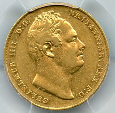 1836 Britain England William IV Gold Sovereign Coin  Choice XF PCGS graded XF45 - Image 1 of 3