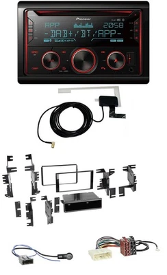 Pioneer 2DIN MP3 DAB USB CD Bluetooth Autoradio für Nissan Versa Tiida C11 2007- - Bild 1 von 4