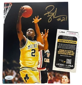 RAY JACKSON FAB 5 SIGNED MICHIGAN WOLVERINES 8x10 JSA COA - Picture 1 of 1