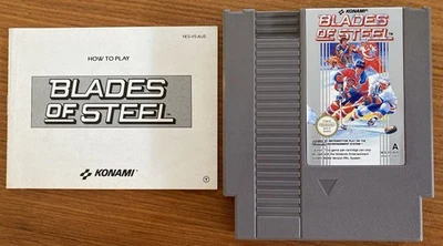 NES ~ BLADES OF STEEL ~ Nintendo Game NES-VS-AUS Game Cart + Manual Pal A - Image 1 of 4