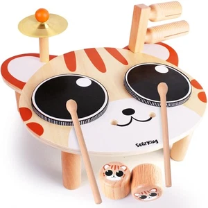 Kids Drum Set for Toddlers 1-3 - Baby Musical Instruments Montessori Toys for... - Picture 1 of 6