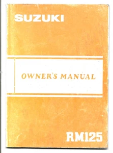 Suzuki 1982 Model RM125 - Owner's Manual - Part No. 99011-14122-03A - Picture 1 of 3