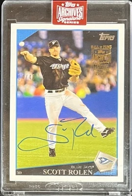 2023 Topps Archives Signature Scott Rolen '09 Topps Blue Jays Auto #24/40 - Image 1 of 2