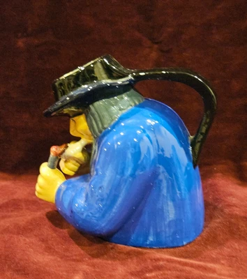 Henriot Quimper France Toby Jug Pitcher Man with Pipe Faince Pottery - Image 1 of 4