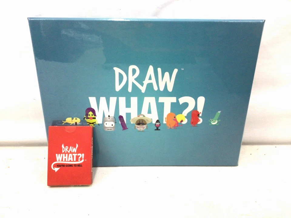 DRAW WHAT?! Adult Party Board Game  Offensive Humor FREE EXPANSION PACK INCLUDED - Image 1 of 4