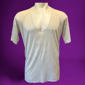 James Perse Blouse Womens Size 1 Small Made in US Los Angeles Thin Sheer Blouse - Picture 1 of 8