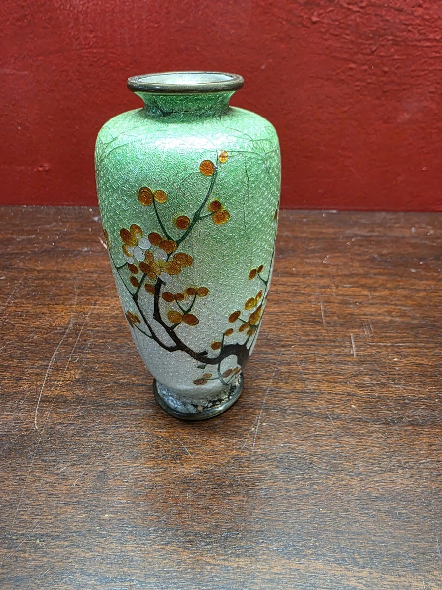 景泰蓝古董原始1850-1899 年日本花瓶| eBay