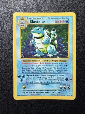 Blastoise 2/102 Holo Shadowless 1999 Base Set Pokemon Card TCG SLIGHT CREASE - Image 1 of 4