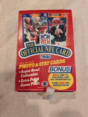 Juego profesional serie 1 1989 caja sin abrir 36 paquetes errores Troy Aikman Barry Sanders Foto 1 de 4