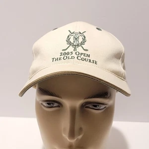 Gorra de golf Saint Andrews Old Course 2005 beige algodón vintage Escocia  - Imagen 1 de 6