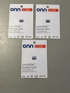 Onn 512GB Micro SD Express Card Nintendo Switch 2, New, Ships Next Business Day! - Zdjęcie 1 z 4