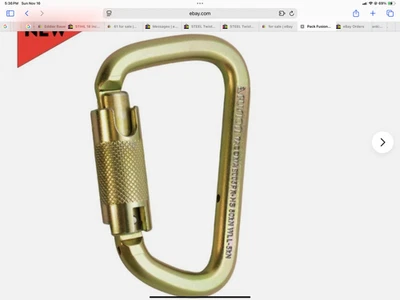 Mosquetón Fusion Tacoma ACERO Twist Lock 60KN o 13.000 + Lbs Foto 1 de 4