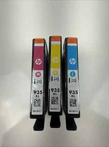 3er-Pack HP 935XL Tintenpatronen Farbe Cyan Magenta Gelb EXP 2019 - Bild 1 von 3