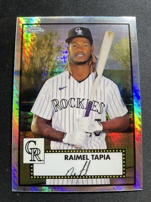 Topps 2021 cromo platino aniversario riel tapia prisma refractor Rockies #286 Foto 1 de 2
