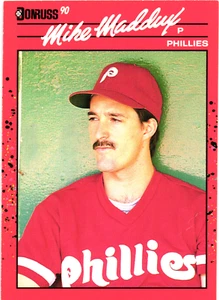 1990 - Donruss -- MIKE MADDUX -- Card # 312 --- Philadelphia Phillies - Picture 1 of 2